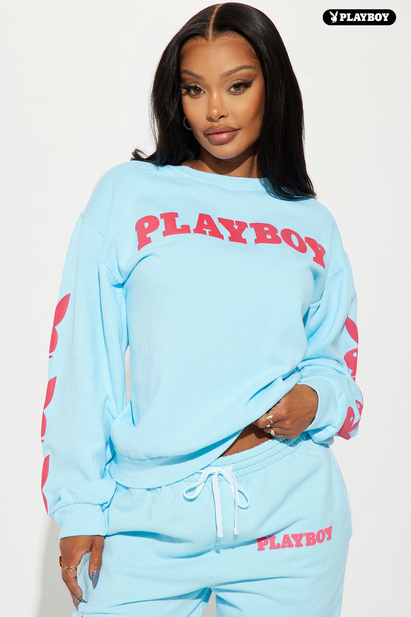 Playboy light on sale blue hoodie