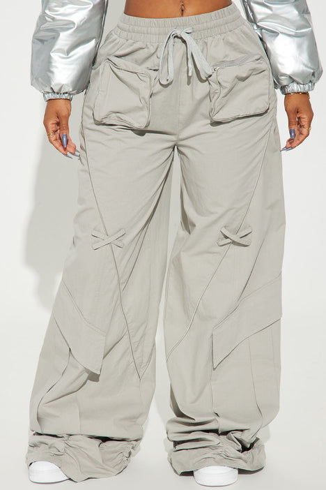 ASOS DESIGN oversized cargo pants in grey - ShopStyle Trousers