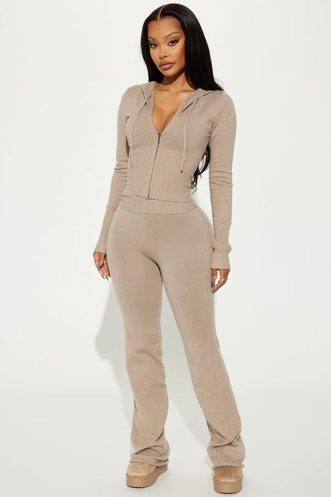 Lena Sweater Pant Set Oatmeal Fashion Nova Matching Sets