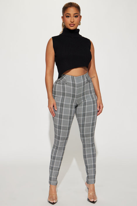 Fashion nova plaid pants store