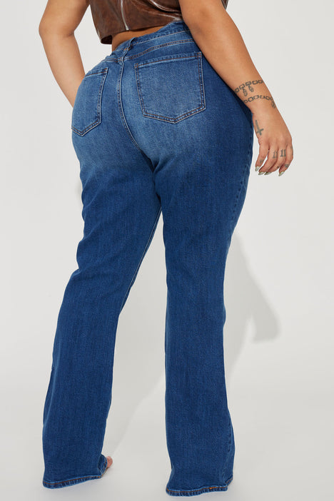 Classic High Rise Bootcut Jeans - Medium Blue Wash, Fashion Nova, Jeans