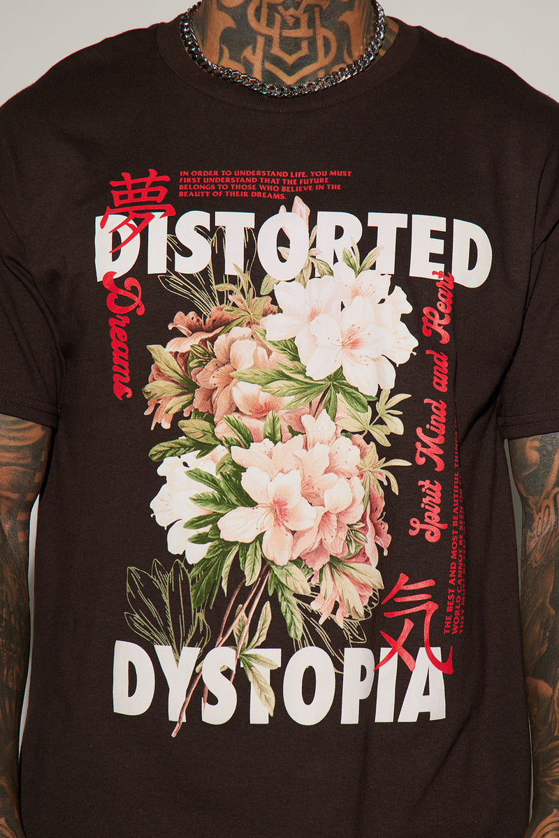 Distorted Dystopia Short Sleeve Tee - Brown | Fashion Nova, Mens ...