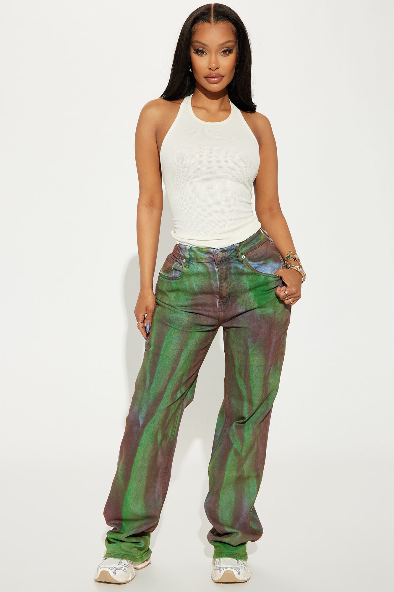 Endless Sky Straight Leg Jeans Multi Color Fashion Nova Jeans