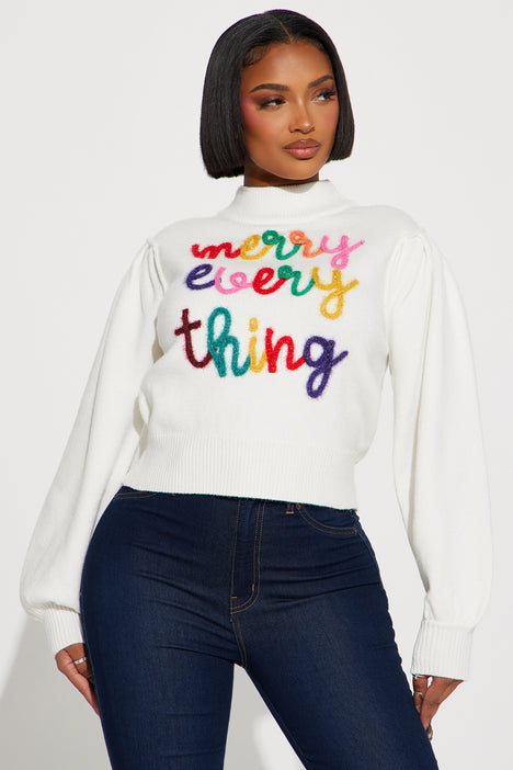 Rainbow sweater fashion nova shop