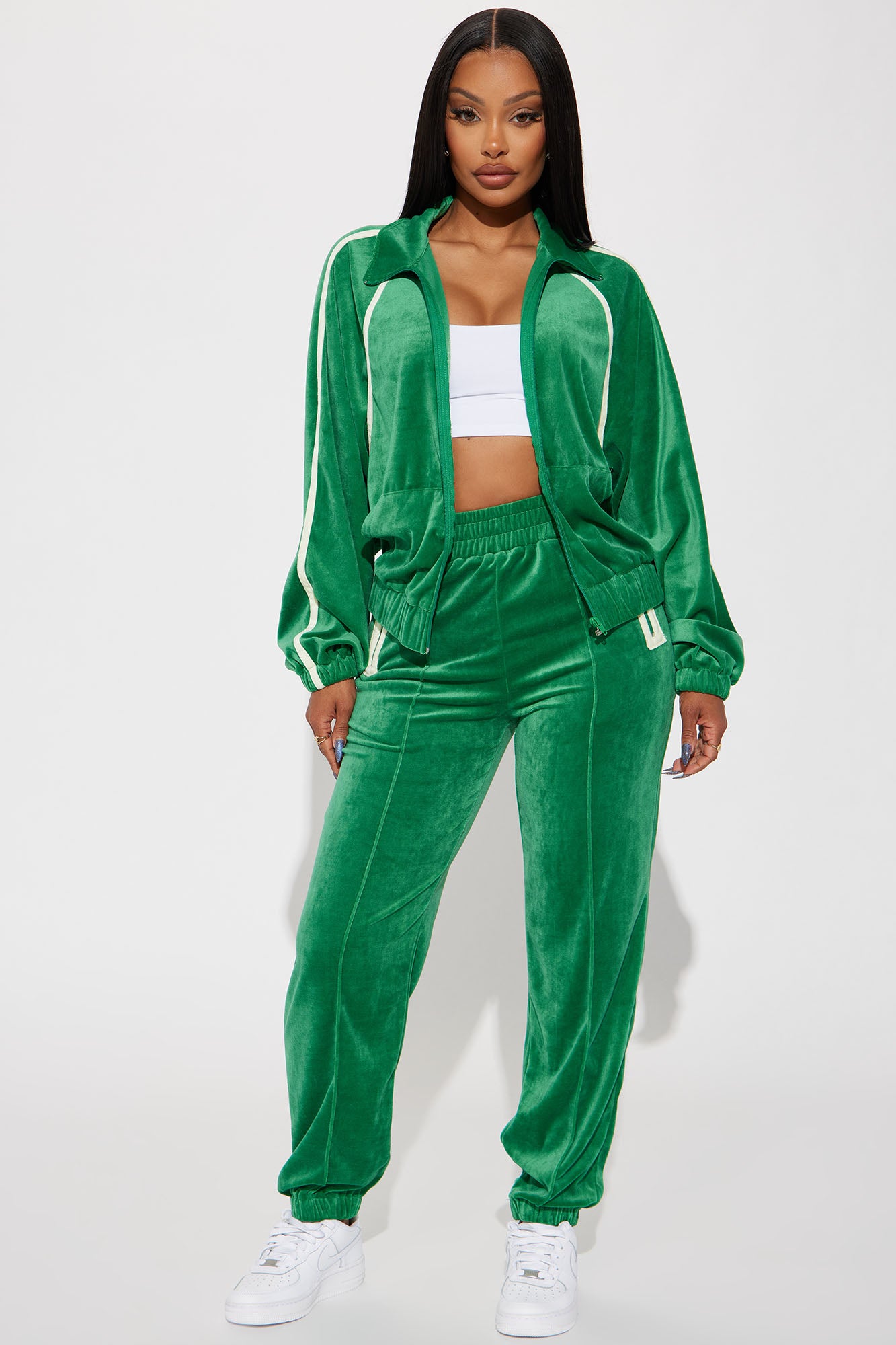Old school velour tracksuits top