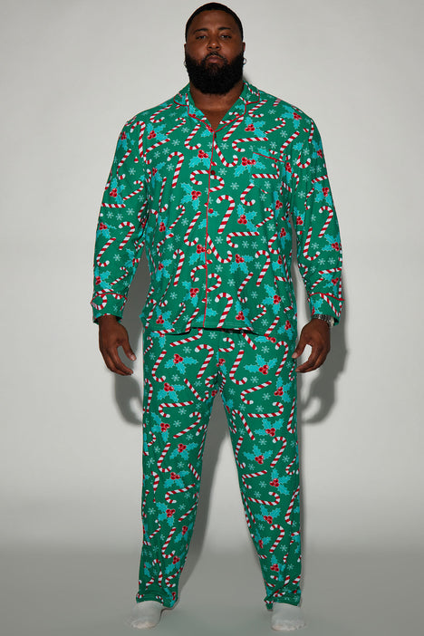 Mens candy cane pajamas store