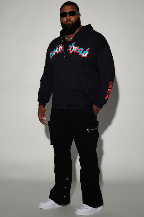 Motorhead zip shop up hoodie