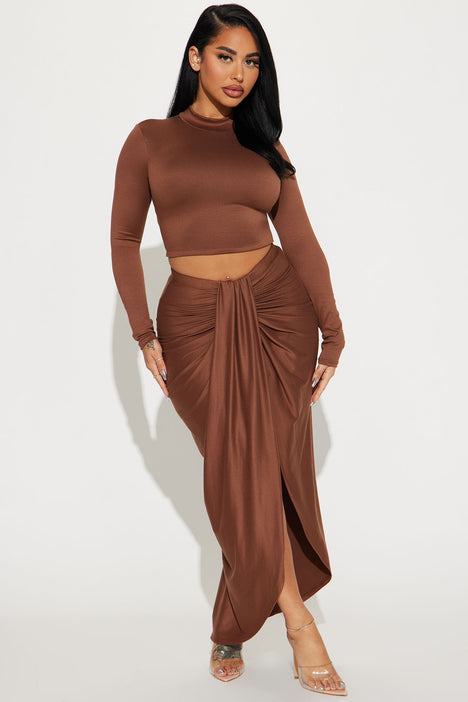 Brown skirt new arrivals fashion nova