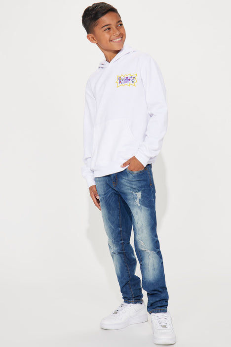 Mini The Rugrats Crew Hoodie White Fashion Nova Kids Tops T