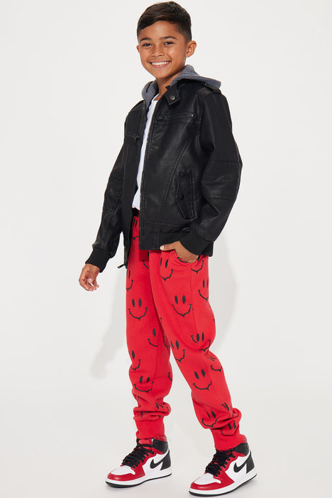 All red new arrivals joggers