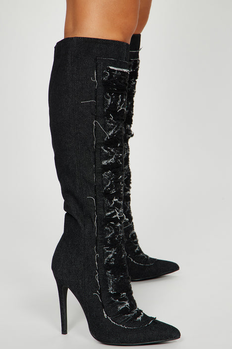 Cut out over the on sale knee boots