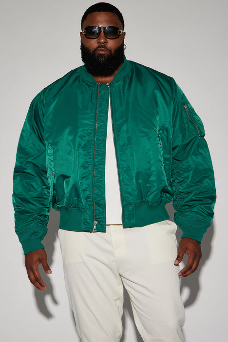 Emerald green hotsell bomber jacket