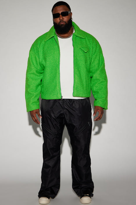 Cropped jacket green cheap