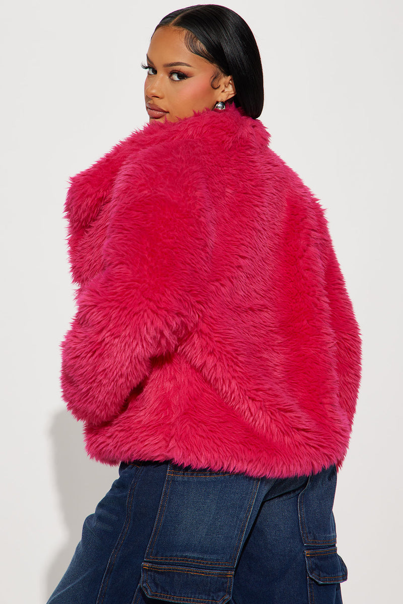 Damani Faux Fur Jacket - Fuchsia | Fashion Nova, Jackets & Coats ...