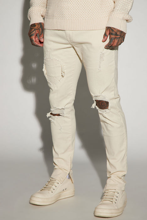 Off white skinny jeans mens hot sale