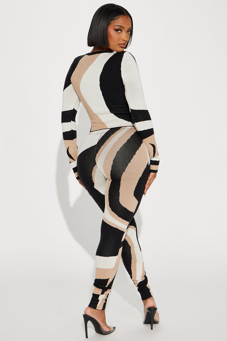 Yazmine Sweater Legging Set - Black/combo, Fashion Nova, Matching Sets