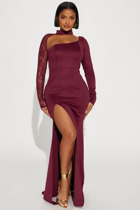 Pamella Roland Fuchsia Stretch Crepe Caped Gown with Pearl and Floral  Sequin Embroidered Neckline - Vivaldi Boutique