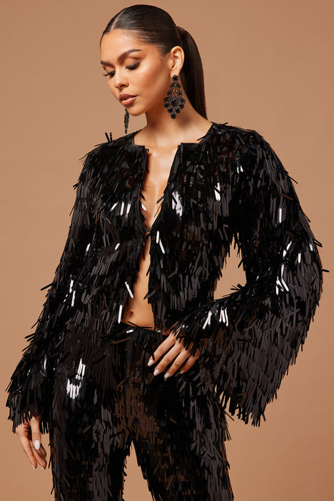 Fashion nova sequin jacket sale