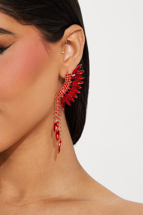 Red earrings shop near me