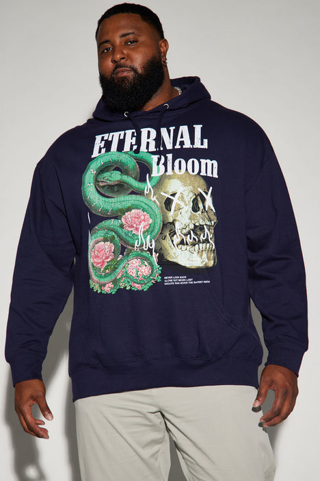 Eternal Bloom Hoodie Navy Fashion Nova Mens Screen Tops