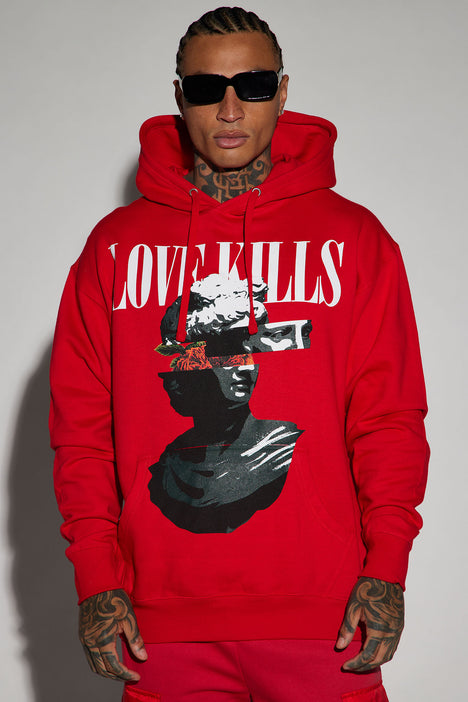 Fashion nova red hoodie on sale