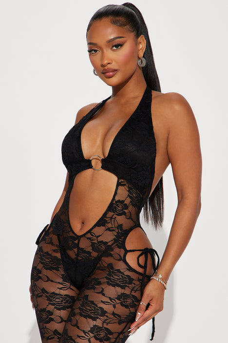 Lace outlet jumpsuit lingerie