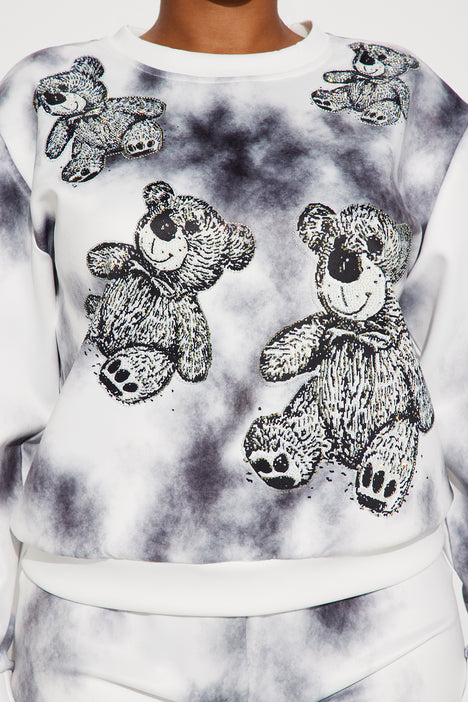 Black and white on sale tie dye jogger set