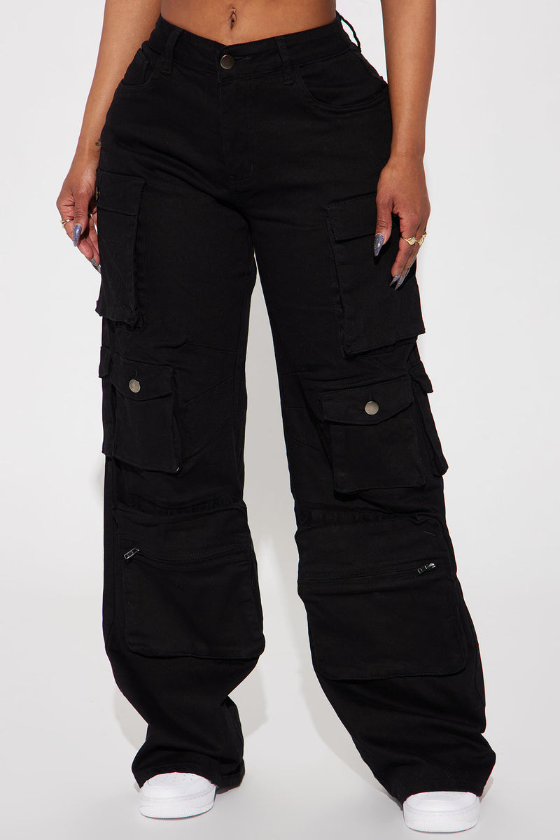 Take It Back Cargo Pant - Black | Fashion Nova, Pants | Fashion Nova