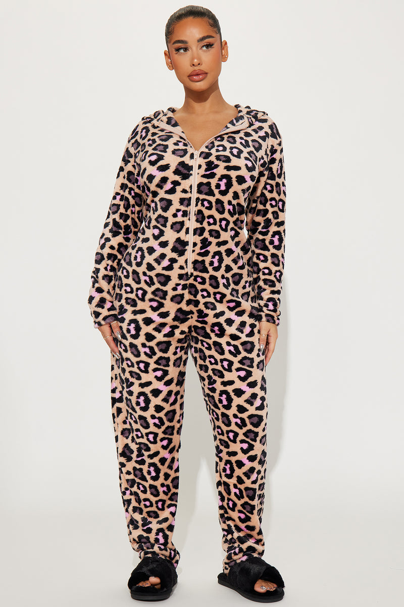 Wild Nights Plush Hoodie PJ Onesie - Leopard | Fashion Nova, Lingerie ...