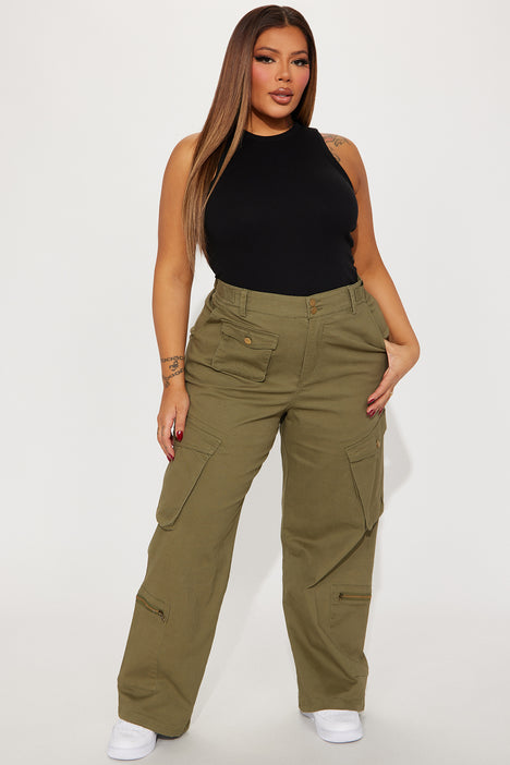Fashion nova plus 2024 size cargo pants