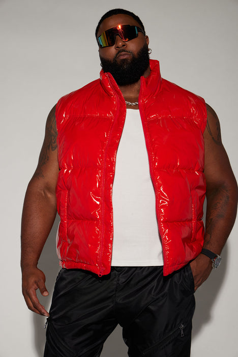 Caleb Puffer Vest Red Fashion Nova Mens Jackets Fashion Nova
