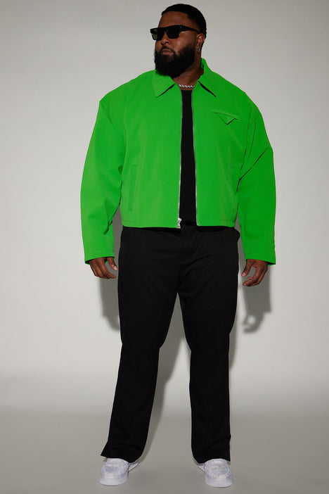 Inspiration Faux Leather Cropped Jacket Green Fashion Nova