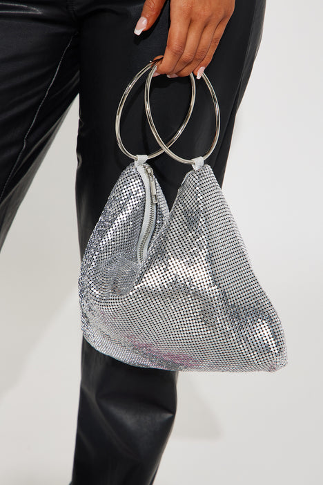 Silver outlet grey handbags