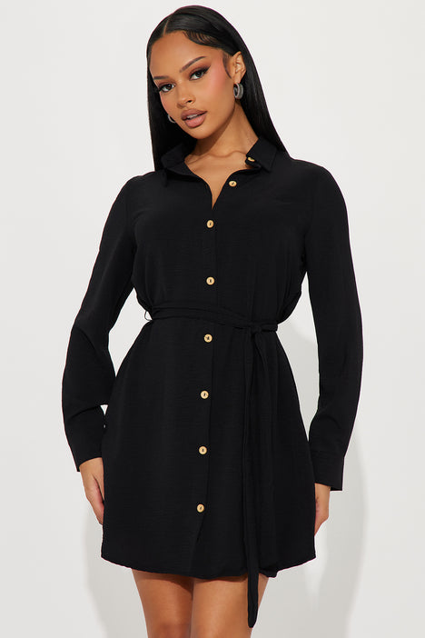 Fashion nova button best sale dress