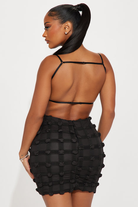 Skylar Windbreaker Mini Dress Black