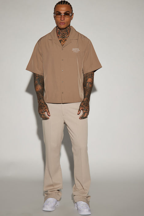 Saints button up best sale shirt