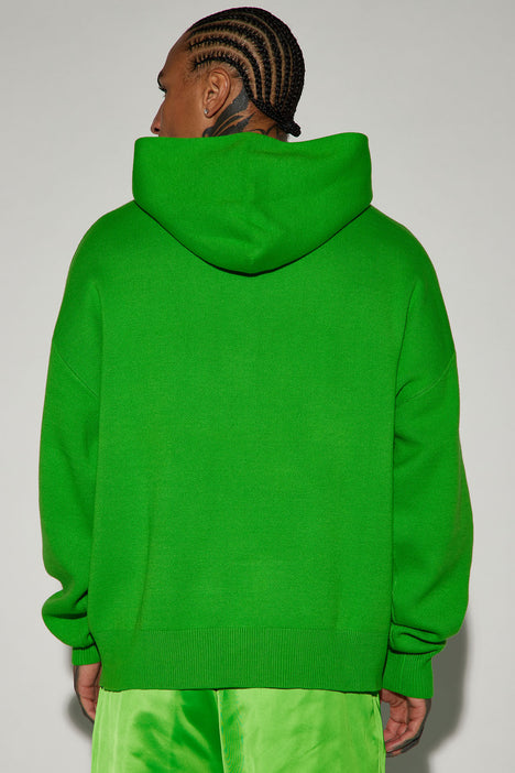 Green hoodie sweater hotsell