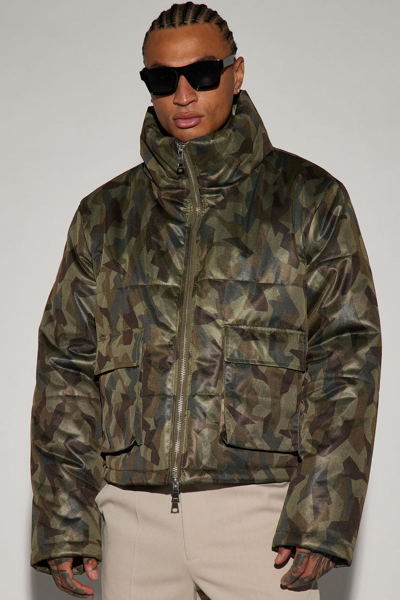 Alan Camouflage Cropped Puffer - Camouflage | Fashion Nova, Mens ...