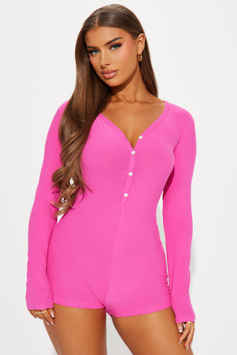 Pink online pj romper