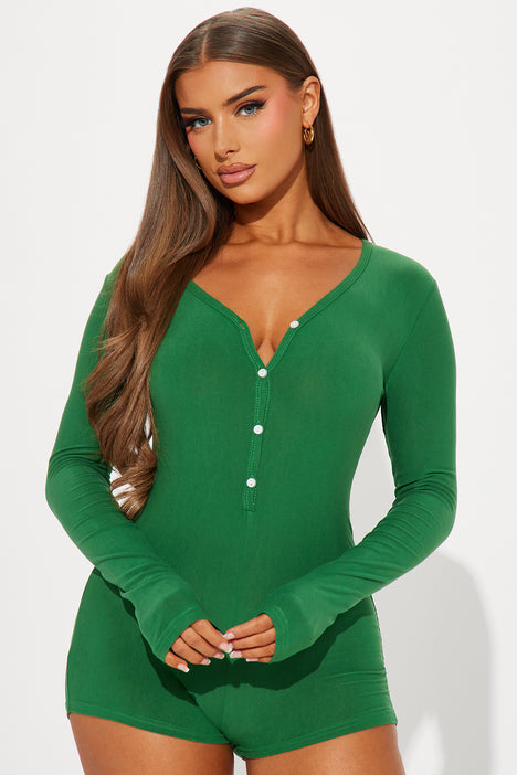 Long sleeve romper discount pj