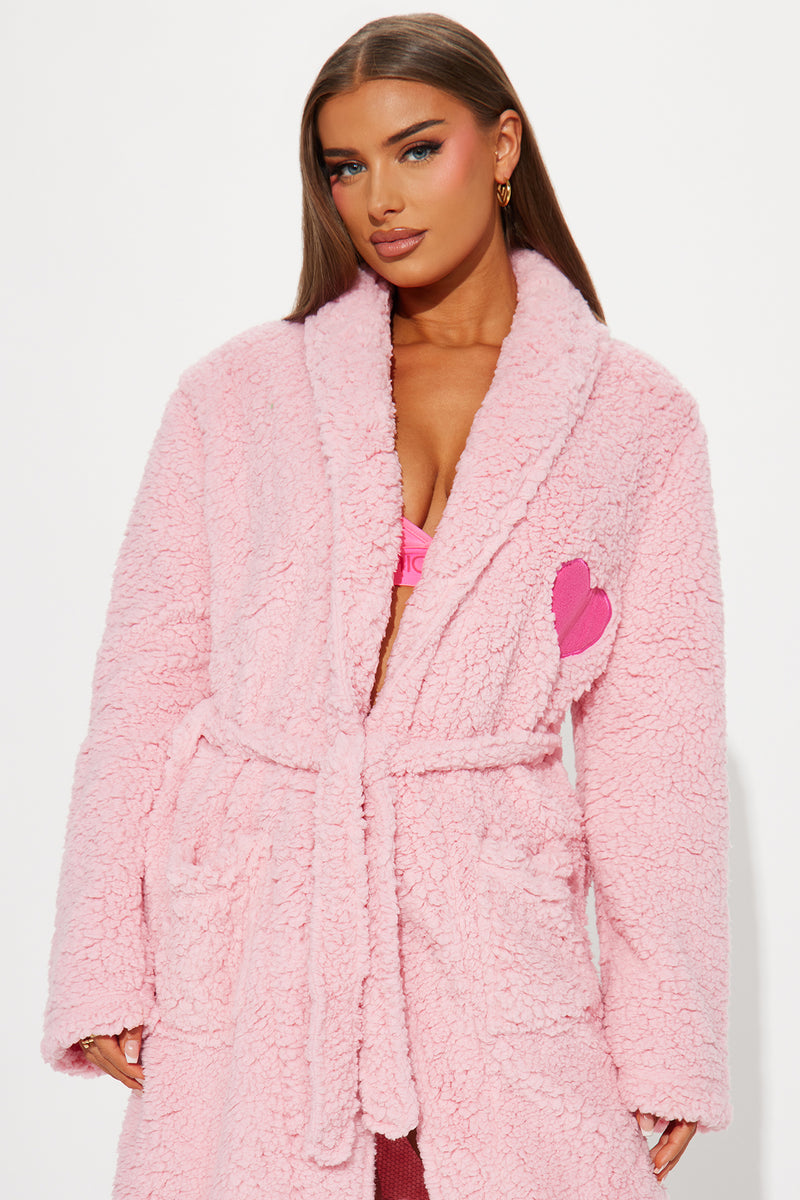 Cozy Love Plush Robe Pink Fashion Nova, Lingerie & Sleepwear