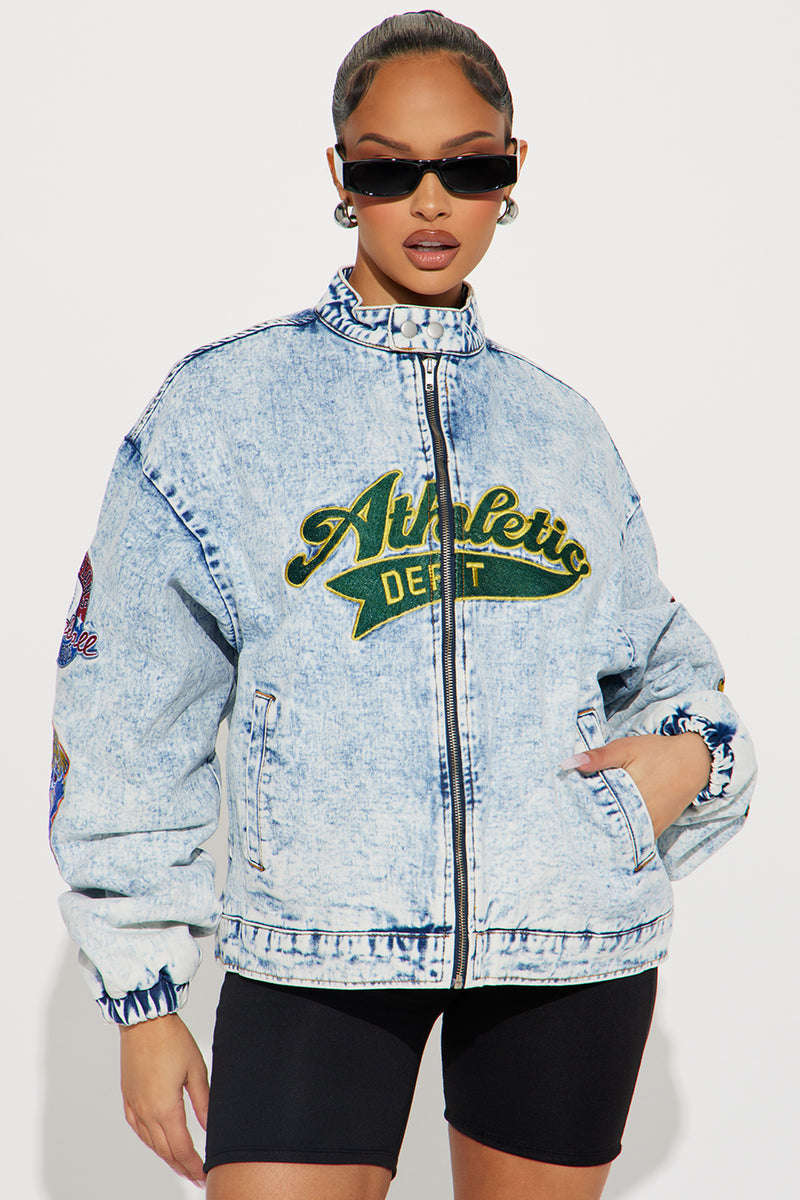 Athletic Dept Denim Jacket - Light Wash | Fashion Nova, Jackets & Coats ...