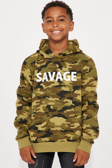 Camo deals savage hoodie