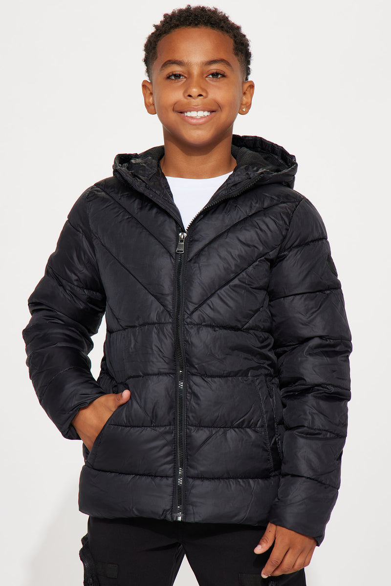 Mini Zip Front Puffer Jacket - Black | Fashion Nova, Kids Jackets ...