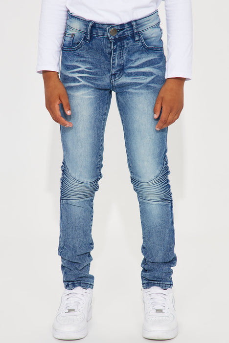 Mini Take A Knee Moto Jean Blue