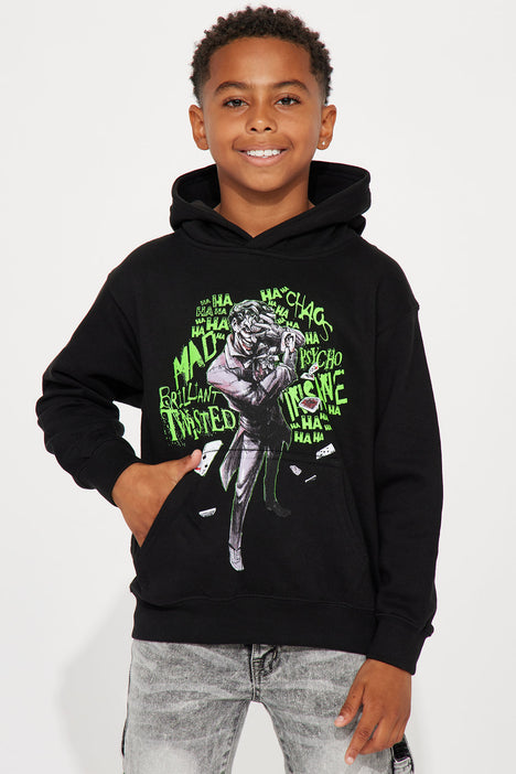 Mini Twisted Joker Hoodie - Black, Fashion Nova, Kids Sweaters & Cardigans