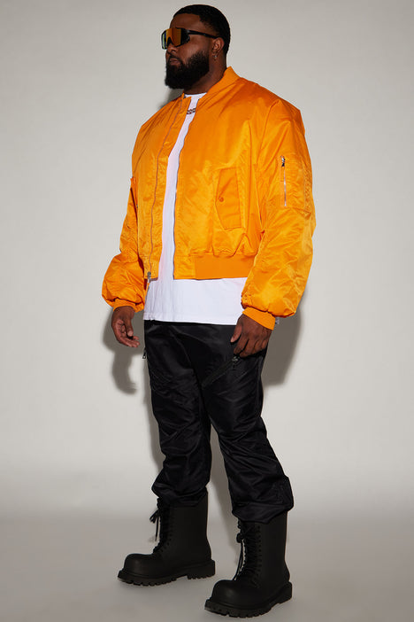 Bomber jacket orange inside sale