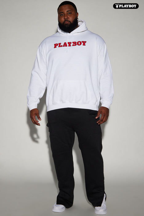 Playboy Good Taste Hoodie White Fashion Nova Mens Graphic