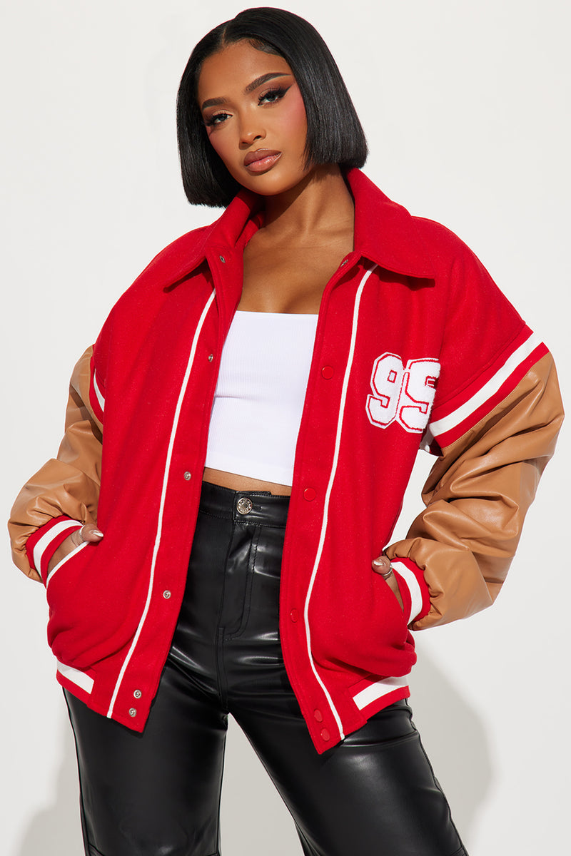 Championship Bears Varsity Jacket - Red/combo | Fashion Nova, Jackets ...