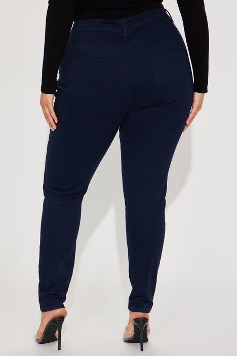 Skinny Uniform Pants - Navy, Fashion Nova, Pants